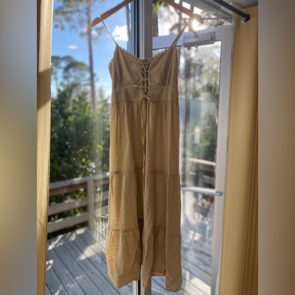 Sim & Sam Cottage Core Gypsy Boho Corset Maxi Dress Size S - Picture 1 of 11